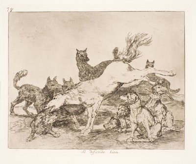 Dobře se brání (78) od Francisco de Goya