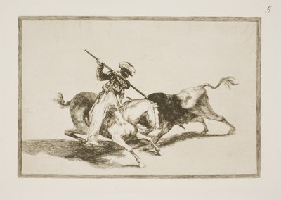 Inspirovaný Maurer Gazul jako první nabodl býky podle pravidel od Francisco de Goya