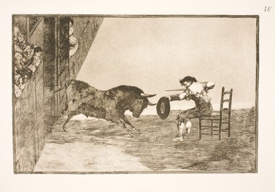 Den modige Martincho a Arenaen a Zaragoza od Francisco de Goya