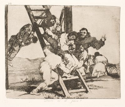 Těžká cesta (14) od Francisco de Goya