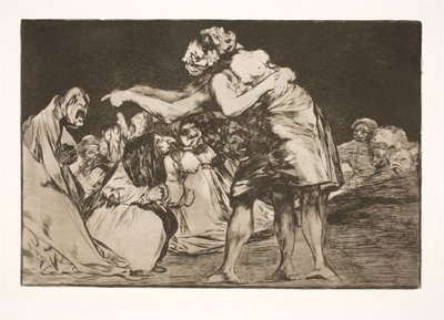Pošetilé manželství (Ta, která se chce vdát, si nikdy nenechá ujít příležitost o tom vyprávět) od Francisco de Goya