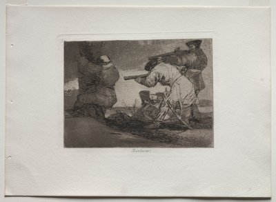 Válečné katastrofy: Barbaři! od Francisco de Goya
