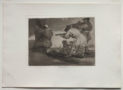 Válečné katastrofy: Barbaři!, 1810-1820. od Francisco de Goya
