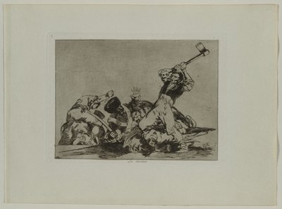 Válečné katastrofy: Pl., 3, Totéž, 1810-1813. od Francisco de Goya