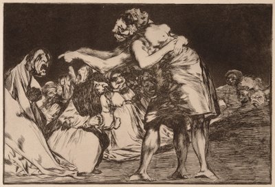 Neuspořádané bláznovství, ze série Los Disparates od Francisco de Goya