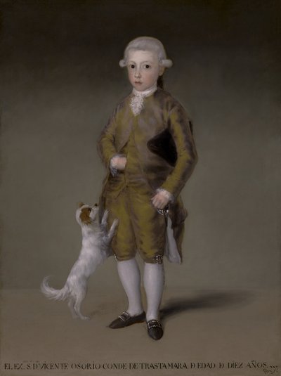 Don Vicente Isabel Osorio de Moscoso y Álvarez de Toledo, Conde de Trastámara, kolem 1787-88 od Francisco de Goya