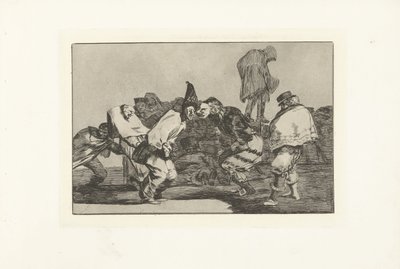 Pošetilost karnevalu Zneklidněte karneval Los Disparates (The follies) (název série) Los Proverbios (The Proverbs) (název série) od Francisco de Goya