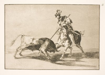 El Cid Campeador nabodne dalšího býka od Francisco de Goya