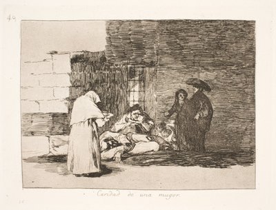 Milosrdenství ženy (49) od Francisco de Goya