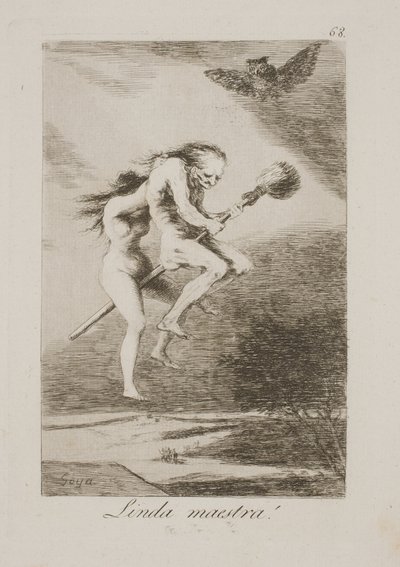 Pohledný mistr učitel od Francisco de Goya