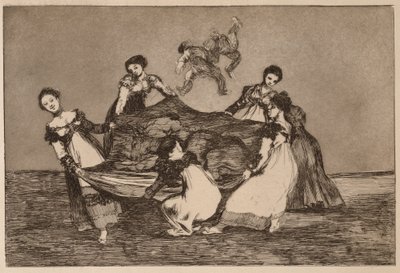 „Ženská pošetilost“ (Disparate femenino), ze série „Los Disparates“ od Francisco de Goya
