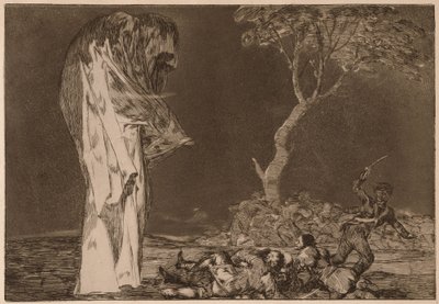 Pošetilost strachu, ze série Los Disparates od Francisco de Goya