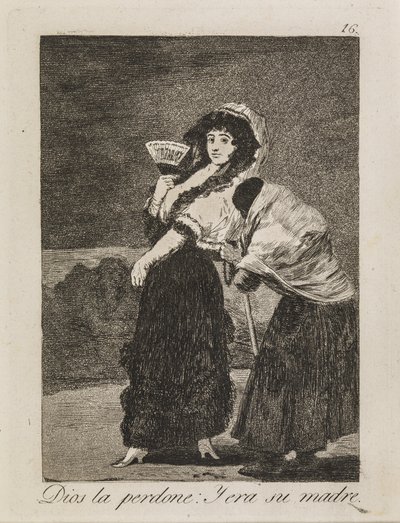 Bůh jí odpusť: Žebrák byla její matka od Francisco de Goya