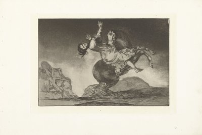 Únos koně El caballo dravec Los Disparates (The follies) (název série) Los Proverbios (The Proverbs) (název série) od Francisco de Goya