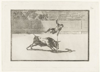 Juanito Apiñani v madridské aréně Lehkost a odvaha Juanita Apiñaniho v Madridu Býčí zápasy (název seriálu) Stierenvechten (název série) od Francisco de Goya