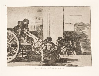 Odvezen na vozíku na hřbitov (64) od Francisco de Goya