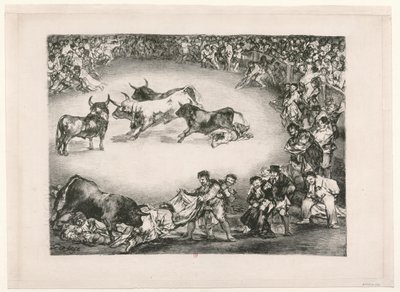 Býci z Bordeaux: Španělská zábava od Francisco de Goya