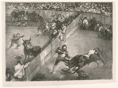 [Les Taureaux de Bordeaux: Rozdělení míst] od Francisco de Goya