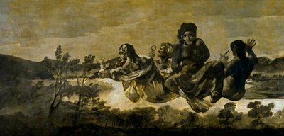 "Les moires"" (les Parques) Atropos (Osudy) Obraz Francisco Goya (1746-1828) 1820-1823 Rozměr 123x266 cm Museo del Prado, Madrid od Francisco de Goya