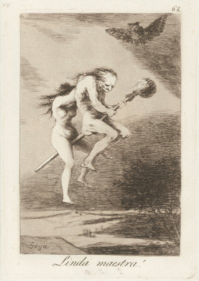 Linda maestra! (Krásná učitelka!) od Francisco de Goya