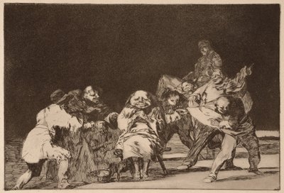 Věrnost, ze série Los Disparates od Francisco de Goya