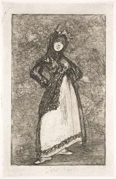 Maja na pozadí démonů od Francisco de Goya