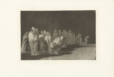 Muži v kapsách Los Ensacados Los Disparates (The follies) (název série) Los Proverbios (The Proverbs) (název série) od Francisco de Goya