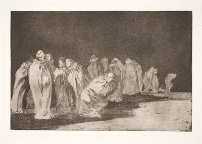 Muži v pytlích (Pod pytlovinou se něco skrývá / nemůžete soudit muže podle oblečení) od Francisco de Goya