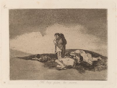 No Hay Quien Los Socorra (Nikdo jim nemůže pomoci) od Francisco de Goya