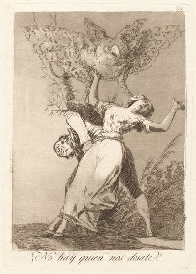 Není tu nikdo, kdo by nás rozvázal? (Nemůže nás někdo rozvázat?) od Francisco de Goya