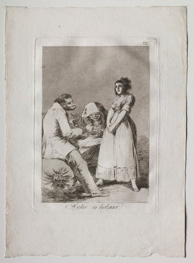 Ochenta Caprichos: Je lepší být líný od Francisco de Goya