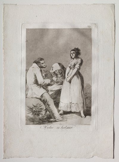 Ochenta Caprichos: Je lepší být líný, 1793-1798. od Francisco de Goya