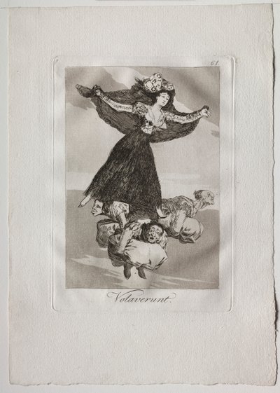 Ochenta Caprichos: Volaverunt, 1793-1798. od Francisco de Goya