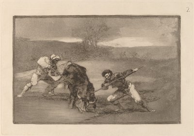 Další způsob lovu pěšky od Francisco de Goya