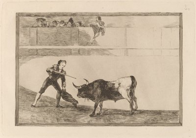 Pedro Romero Zabíjení zastaveného býka od Francisco de Goya