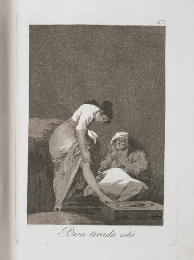 Deska z Los Caprichos, 1797-1798 od Francisco de Goya