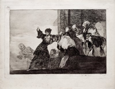 Poor Folly ze série Los Disparates Follies, 1815-1819 od Francisco de Goya
