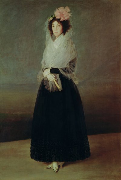 Portrét hraběnky z Carpio (1757-95) Marquise de la Solana, kolem roku 1793 od Francisco de Goya