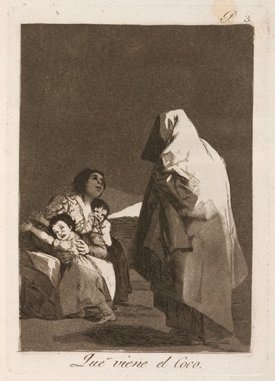 Že se blíží kokos (Here Comes the Bogey-Man) od Francisco de Goya