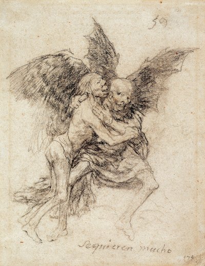 Se quieren mucho (Velmi se milují) od Francisco de Goya
