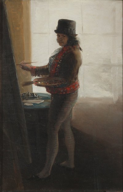 Autoportrét ve studiu od Francisco de Goya