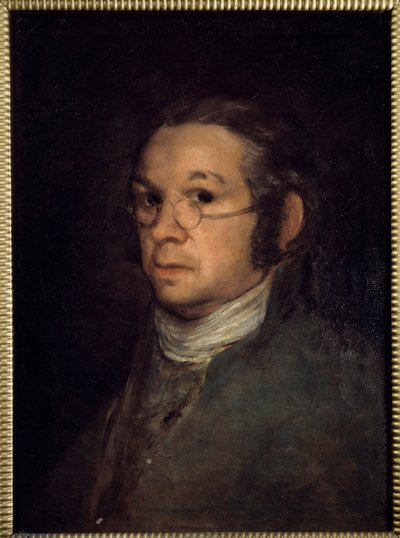 Autoportrét od Francisca de Goyi (1746-1828) Sun 19. století. 0,54x0,39 m Bayonne, Musee Bonnat - Autoportrét. Obraz Francisco de Goya (1746-1828) od Francisco de Goya