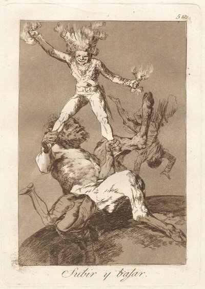 Subir y bajar (Vstát a padat) od Francisco de Goya