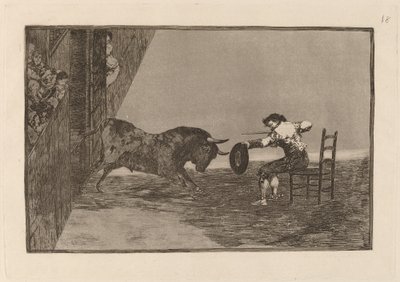The Daring of Martincho in the Ring v Zaragoze od Francisco de Goya