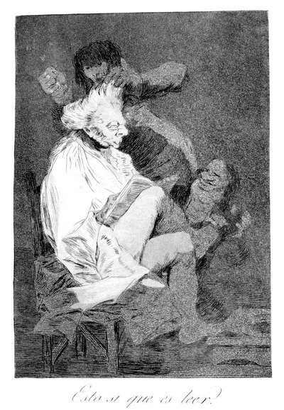 To se jistě dá číst, 1799 od Francisco de Goya