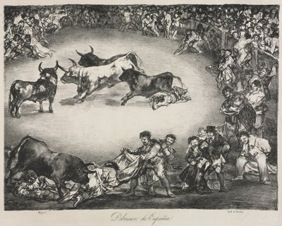 Býci z Bordeaux: španělská zábava od Francisco de Goya