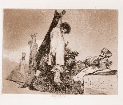 The Disasters of War: There is no hope (lept z přípravné kresby od Francisco de Goya