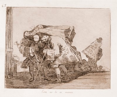 The Disasters of War: Toto není nic menšího (lept z přípravné kresby od Francisco de Goya
