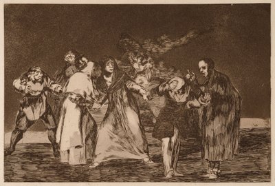 The Exhortations (Výzvy), ze série Los Disparates od Francisco de Goya