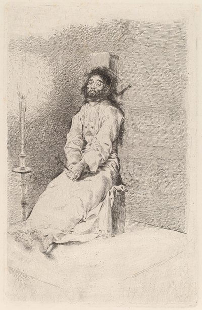 Garroted Man od Francisco de Goya